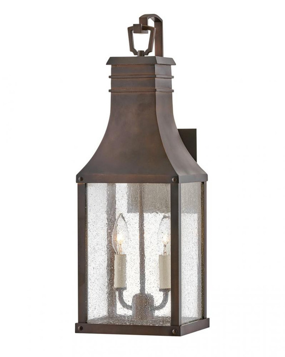 Beacon Hill Medium Wall Mount Lantern, 2-Light, Copper, 7.75"W (17464BLC 9Q8HW)