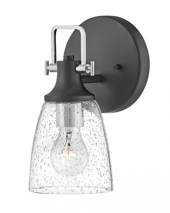 Easton Bath Vanity Light, 1-Light, Black, 6"W (51270BK-CM 9U2AE)