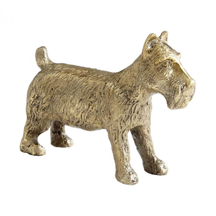 Dog Token, Aged Brass, Iron, 9"W (11236 MGT3F)