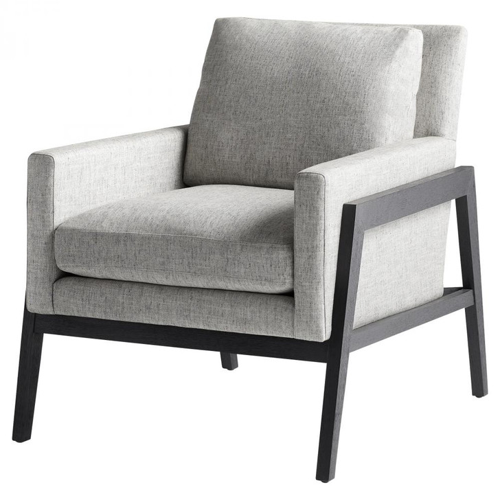 Presidio Chair, Black, Linen, Polyester, 34"L (11207 MGT33)