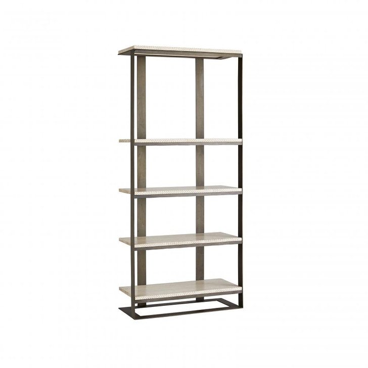 Herrick Bookshelf, Blackened Iron, 81"H (4898 3MMP0)