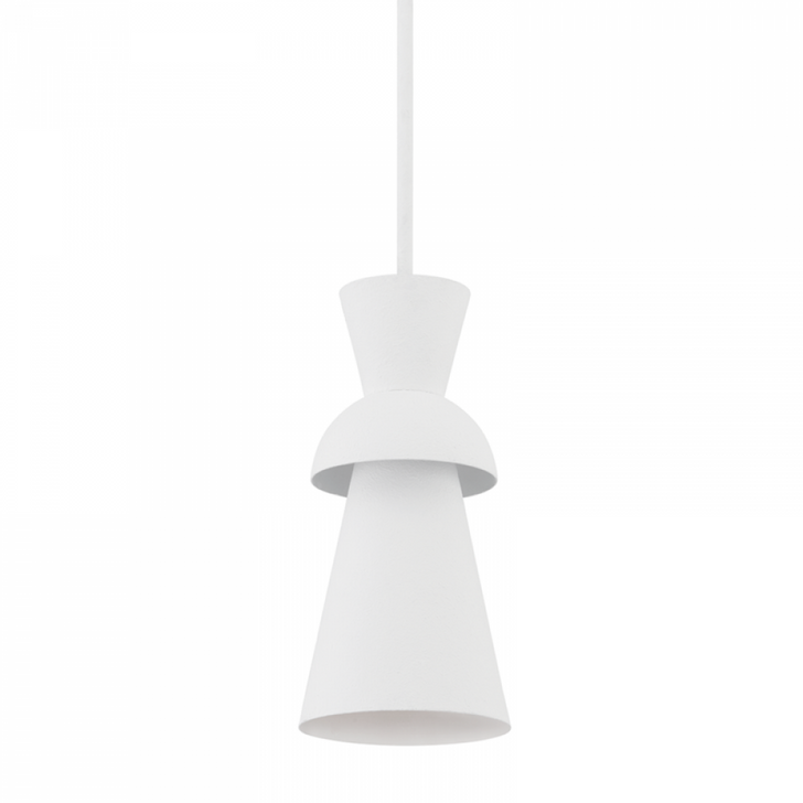 Florence Pendant, 1-Light, White, 13.75"H (F7902-Gsw U8Xd)