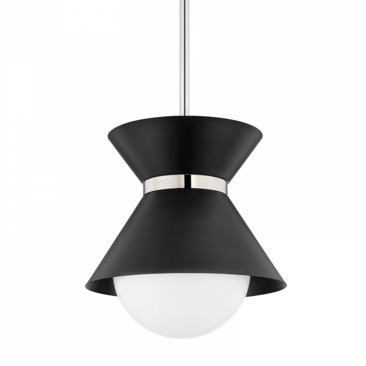 Scout Pendant, 1-Light, Black, Large, 20"W (F8620-Sbk/Pn U8Xp)