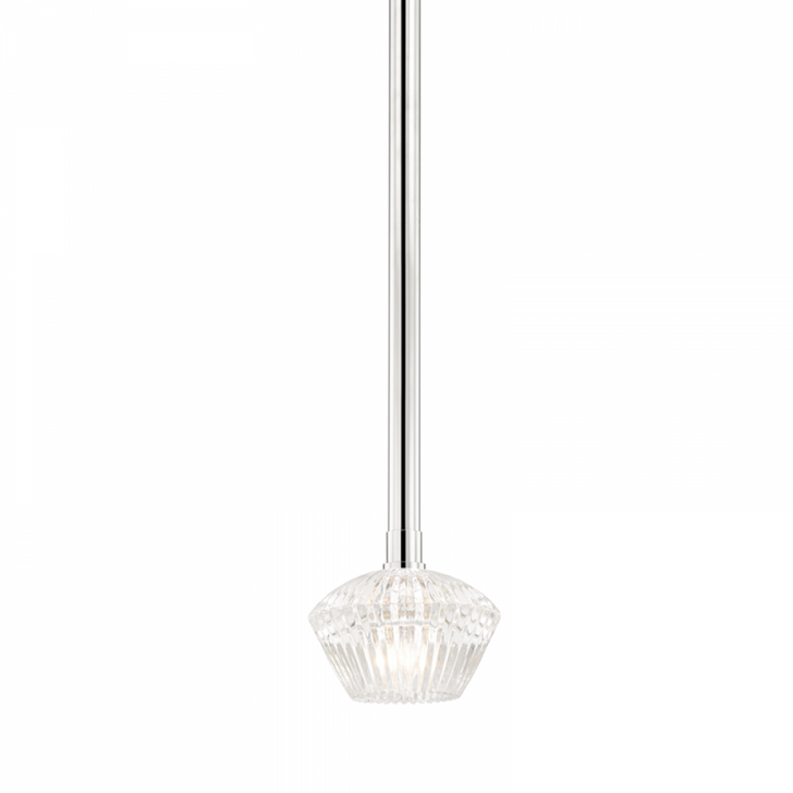 Barclay Pendant, 1-Light, Polished Nickel, 6"W (6140-Pn A8L71)