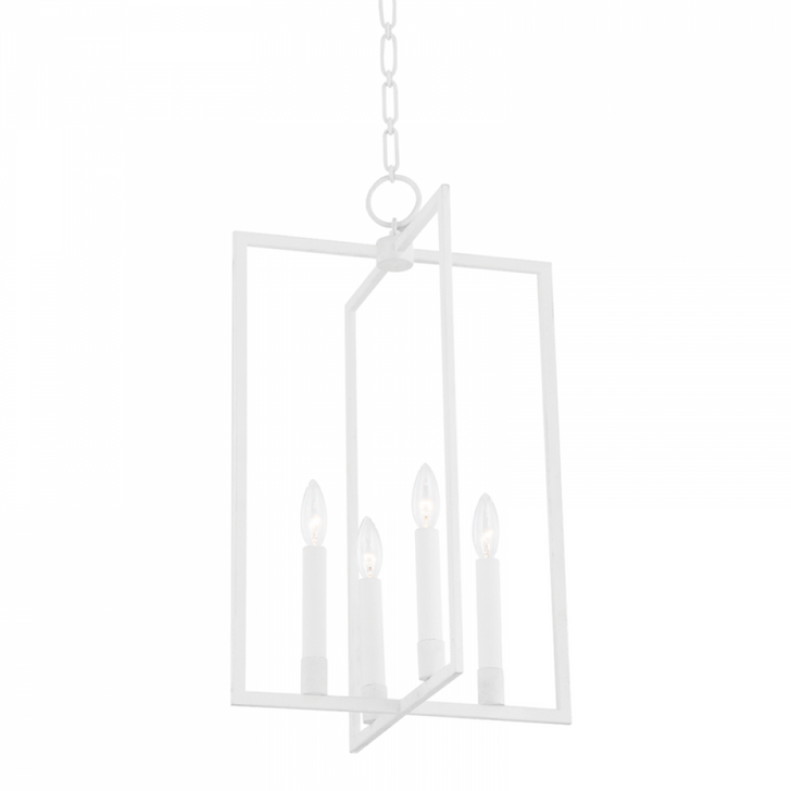 Middleborough Pendant, 4-Light, White Plaster, 15"W (Mds421-Wp A8N3T)