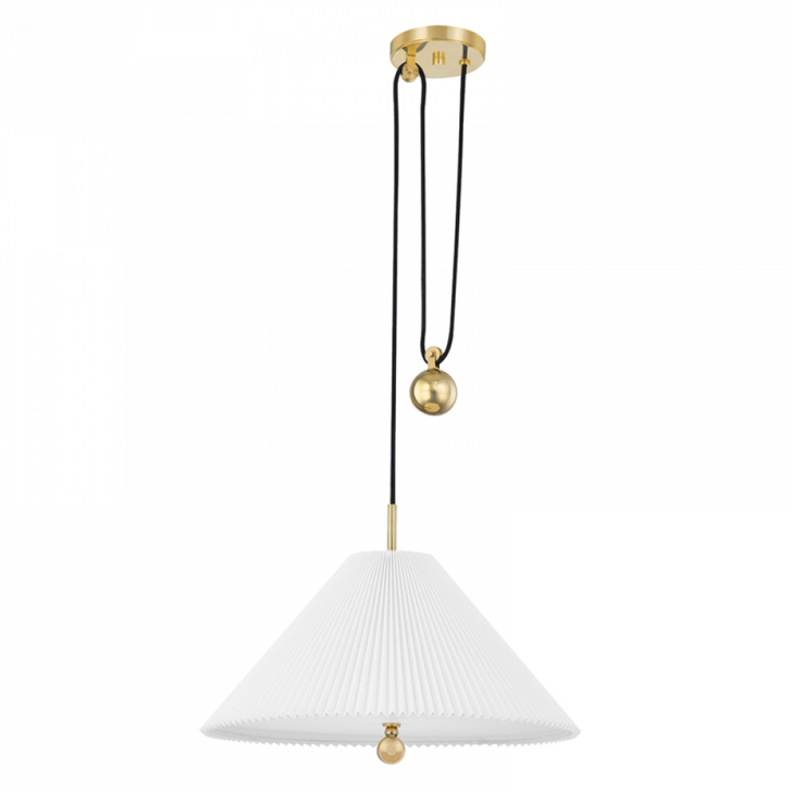 Dorset Pendant, 1-Light, Aged Brass, 20.25"W (Mds511-Agb A8N41)