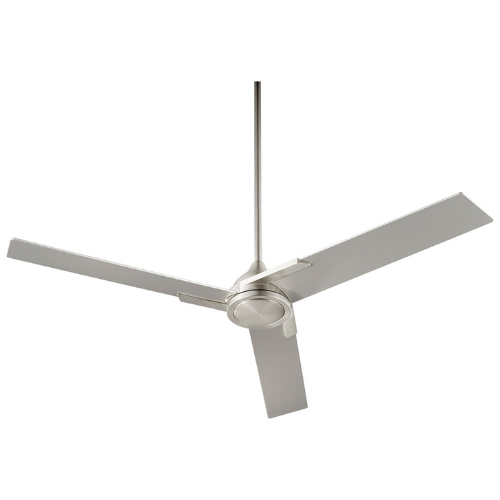 Coda Ceiling Fan, 3-Blade, Satin Nickel, Satin Nickel  Blades, 56"W (3-103-24 3ZLH2)