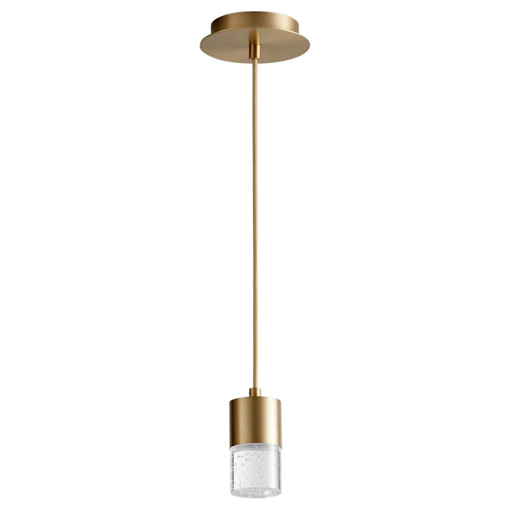 Spirit Mini Pendant, 1-Light, LED, Aged Brass, 2.75"W (3-68-40 42Q1X)