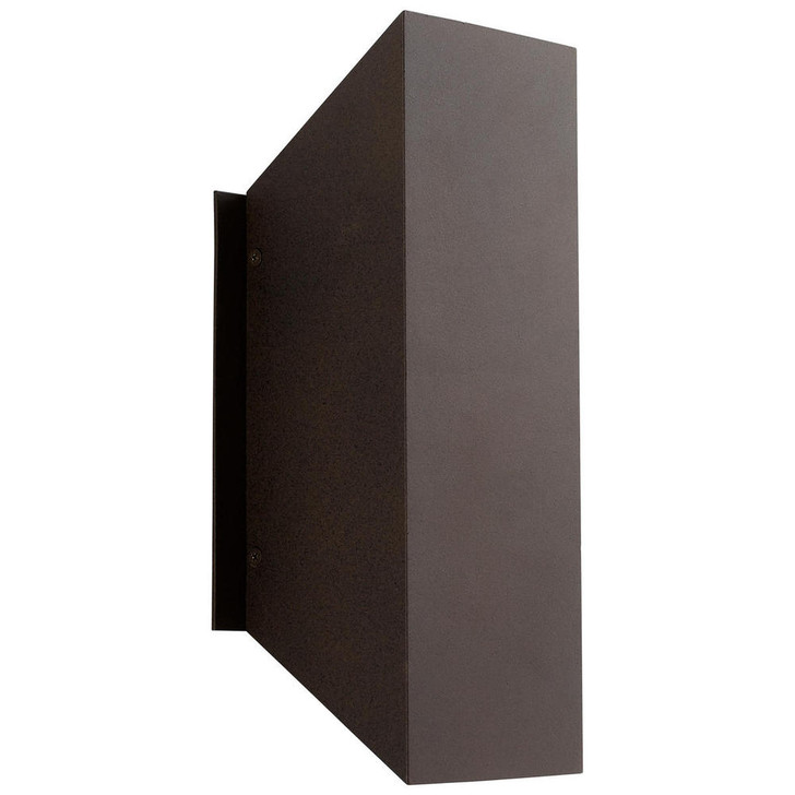Duo Outdoor Wall Sconce, 2-Light, LED, Oiled Bronze, White Shade, 12.25"H (3-702-22 3ZQE1)