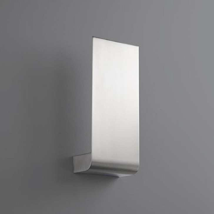 Halo Wall Sconce, 1-Light, LED, Satin Nickel, White Shade, 12.75"H (3-535-24 3ZNE3)