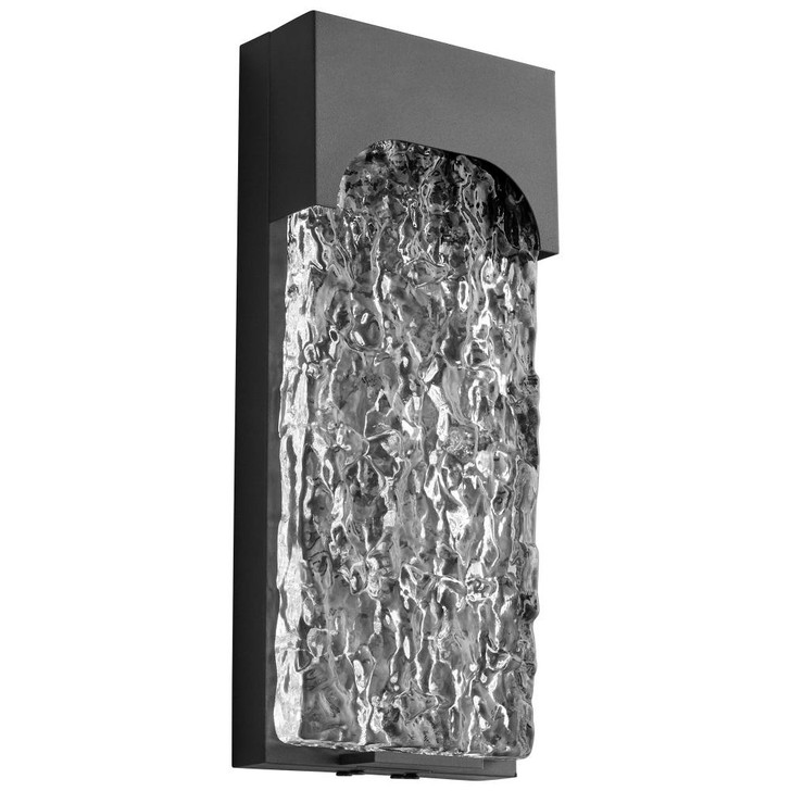 Nitro Outdoor Wall Sconce, 1-Light, LED, Black, Clear Shade, 13"H (3-725-15 42R2K)