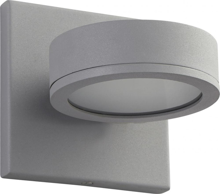 Ceres Outdoor Wall Sconce, 1-Light, LED, Grey, Frosted Glass Shade, 4.75"H (3-726-16 3ZR9W)