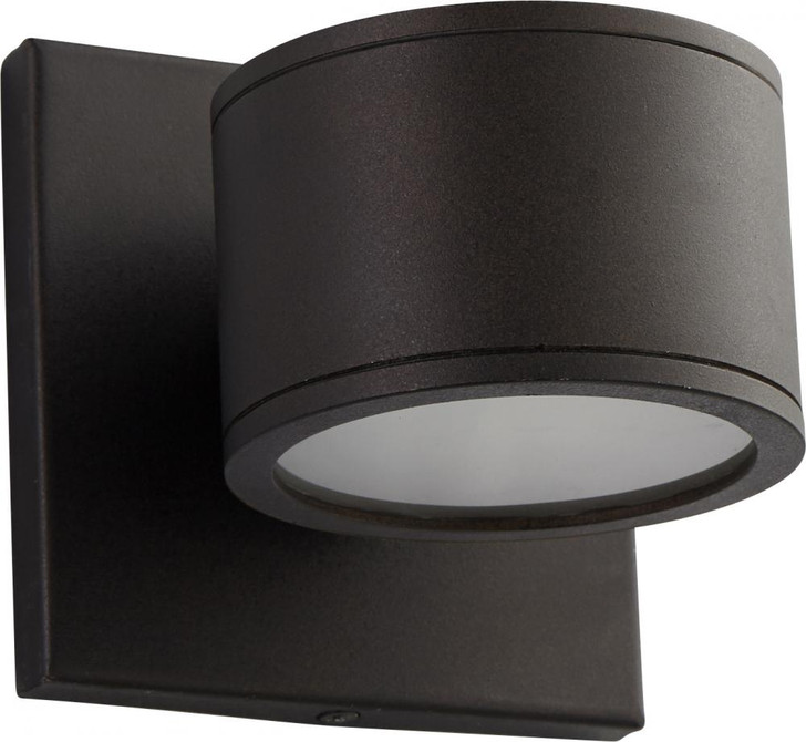 Ceres Outdoor Wall Sconce, 2-Light, LED, Oiled Bronze, Frosted Glass Shade, 4.75"H (3-727-22 3ZR9Z)