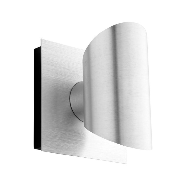 Caliber Outdoor Wall Sconce, 2-Light, LED, Brushed Aluminum, 5.75"H (3-733-16 42Q31)