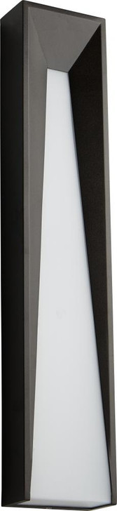 Calypso Outdoor Wall Sconce, 2-Light, LED, Oiled Bronze, Polished White Polycarbonate Shade, 22"H (3-731-22 3ZRAK)