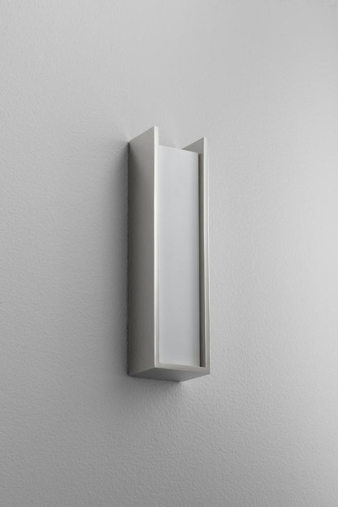 Kiko Wall Sconce, 1-Light, LED, Polished Nickel, Matte White Shade, 12"H (3-545-20 3ZNER)