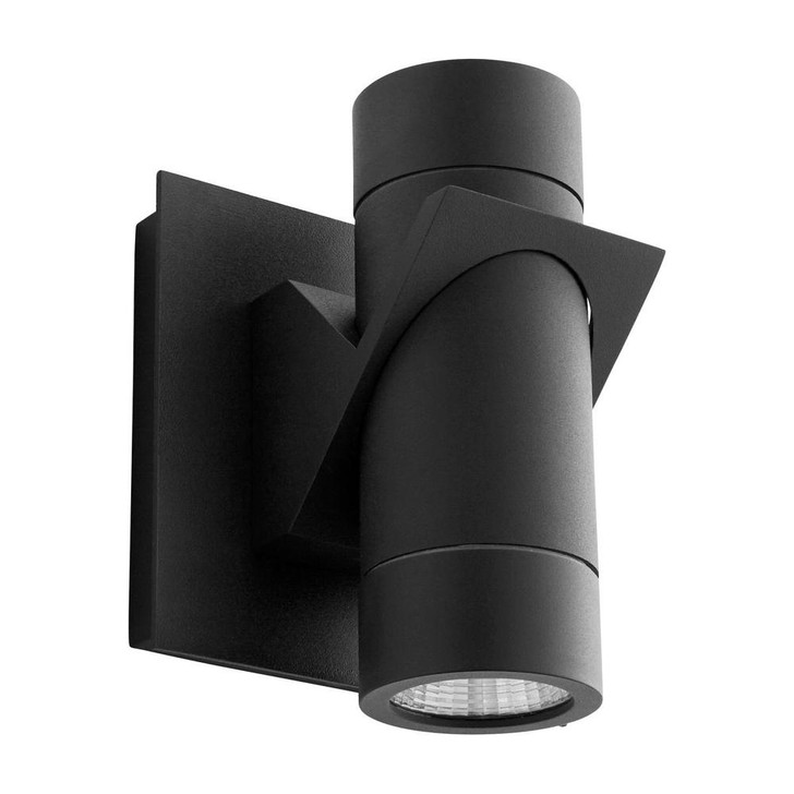 Razzo Outdoor Wall Sconce, 2-Light, LED, Black, Clear Shade, 6.25"H (3-746-15 42Q39)