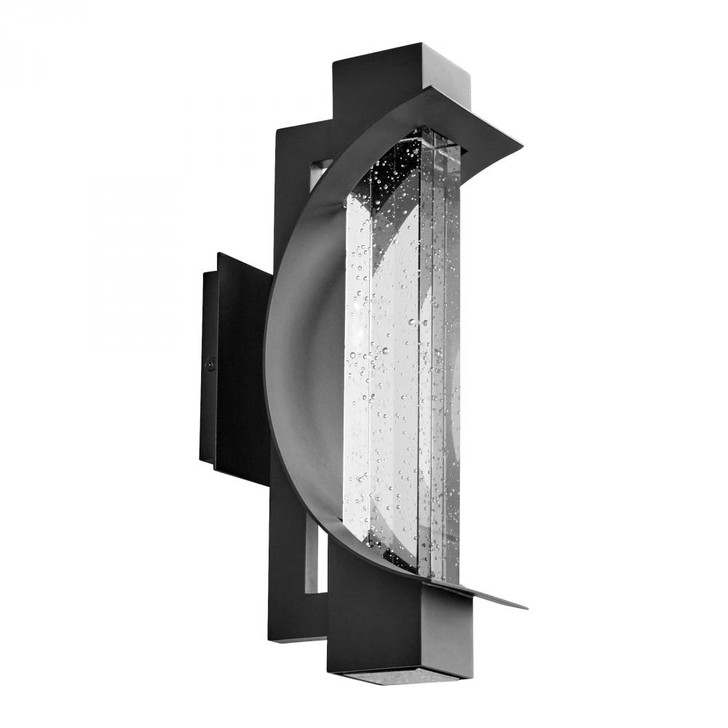 Albedo Outdoor Wall Sconce, 1-Light, LED, Black , Clear Shade, 14"H (3-770-15 42RZ9)