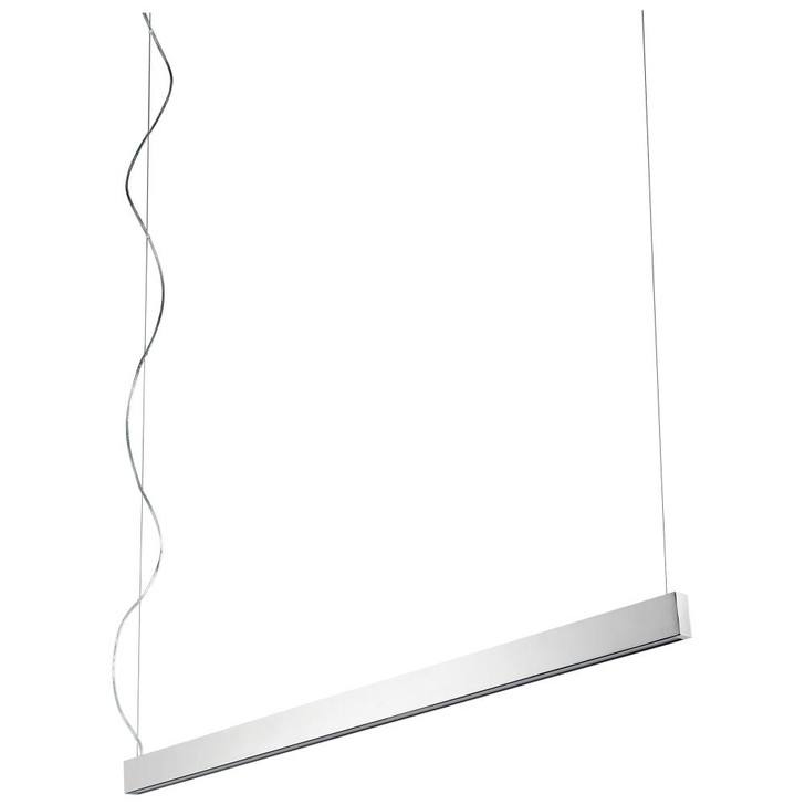 Zepp Linear Chandelier, 2-Light, LED, Polished Nickel, Matte White Shade, 50"W (32-633-20 3ZMDW)