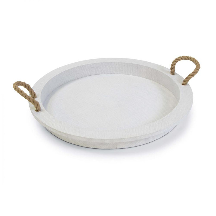 Aegean Serving Tray, White, 22"W (20-1249WT 50503MU)