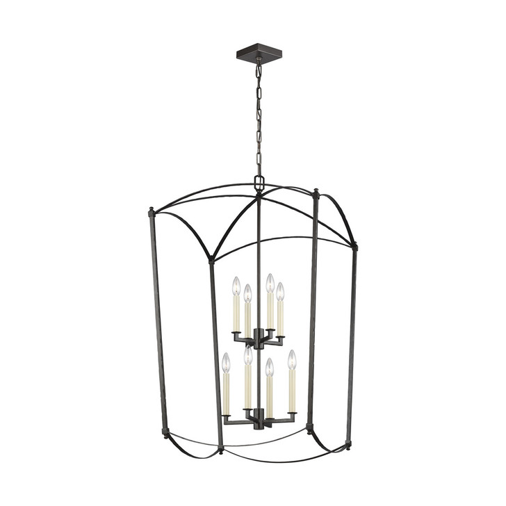 Thayer Extra Large Lantern, 8-Light, Smith Steel, 40.88"H (F3324/8SMS 706WZ9Q)