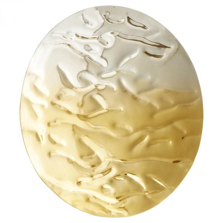 Small Ripple Wall Decor, Silver and Gold, Aluminum, 15.75"W (11316 MGV11)