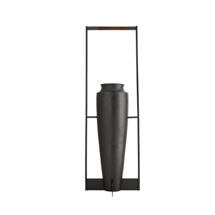 Foundry Floor Urn, Blackened, Aluminum, Rectangle, 13.5"W (DB2011 3MRKT)