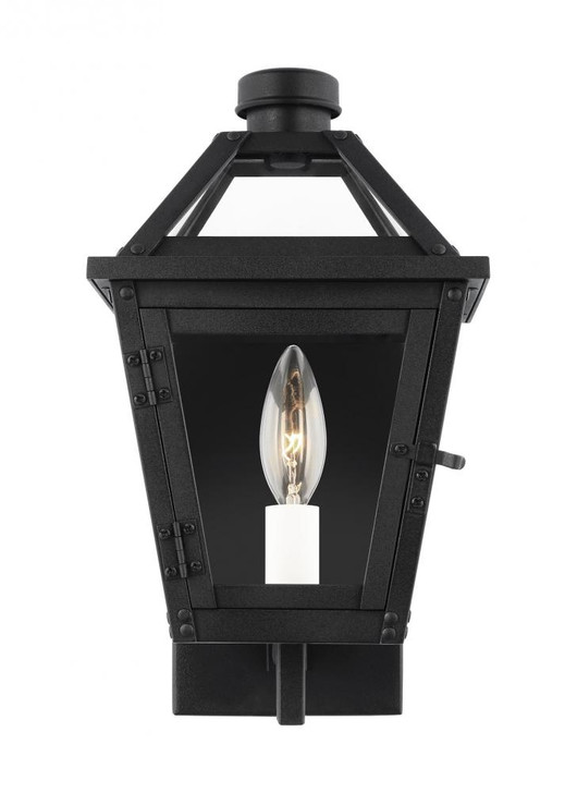 Hyannis Wall Lantern, 1-Light, Textured Black, Clear Shade, 13"H (CO1401TXB 706X09T)