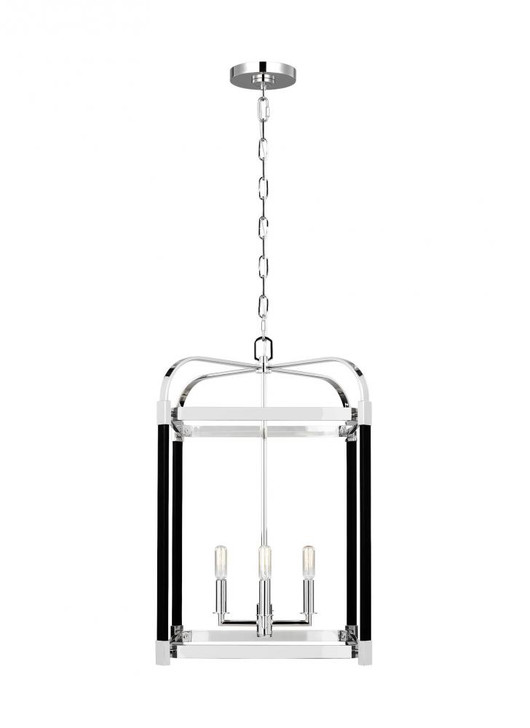 Hadley Lantern, 4-Light, Polished Nickel, 25.5"H (LC1144PN 706X288)