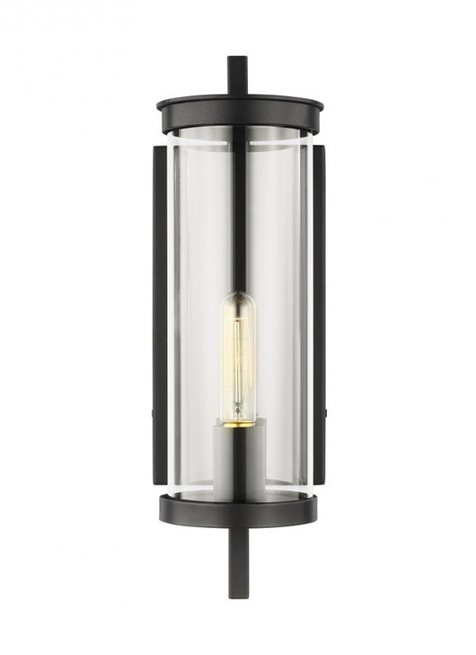 Eastham Wall Lantern, 1-Light, Textured Black, Clear Shade, 16.75"H (CO1311TXB 706WZDU)