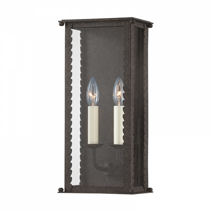 Zuma Wall Sconce, 2-Light, French Iron, 16.5"H (B6712-FRN U9X2)