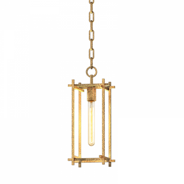 Huck Outdoor Lantern, 1-Light, Vintage Gold Leaf, 17.5"H (F1093-VGL UCRZ)