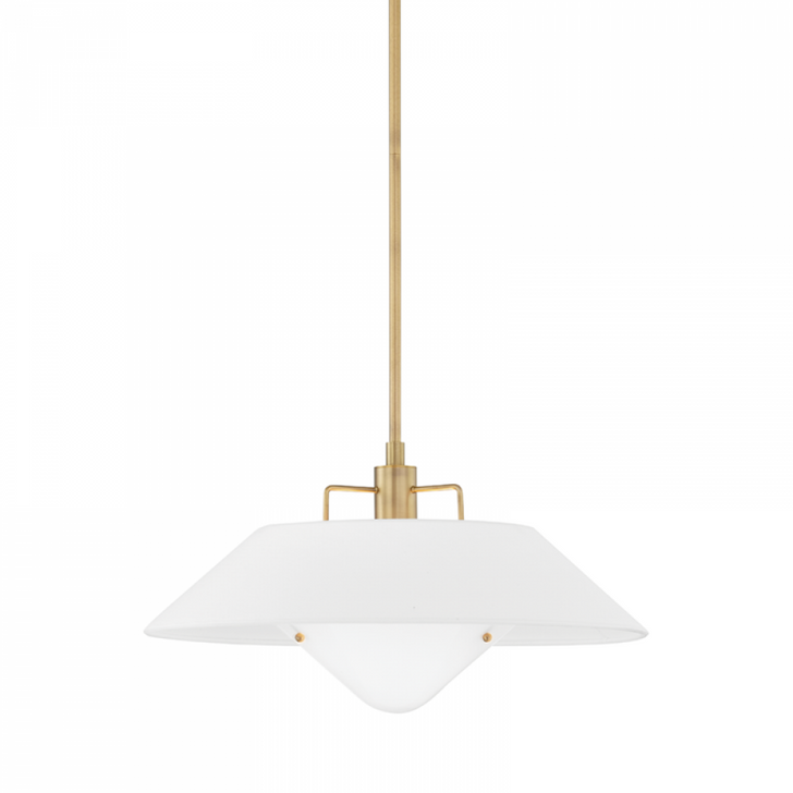 Otto Pendant, 1-Light, Patina Brass, 20.5"W (F8421-PBR U8XH)