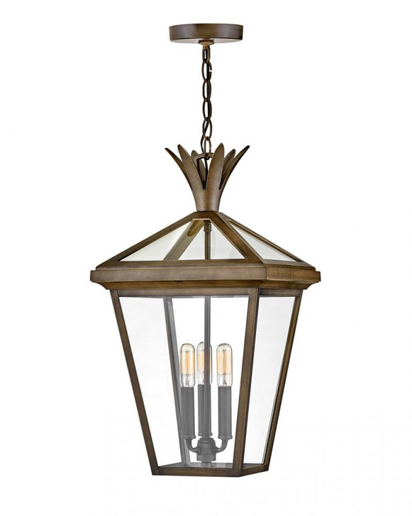 Palma Hanging Lantern, 3-Light, Aluminum, 21.5"H (26092BU 9U67V)