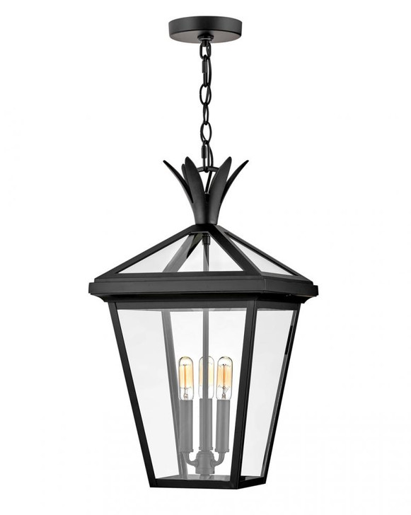 Palma Hanging Lantern, 3-Light, Aluminum, 21.5"H (26092BK 9U67U)