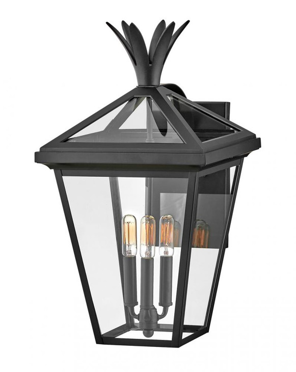 Palma Outdoor Wall Lantern, 3-Light, Aluminum, 21.5"H (26095BK 9U67Y)