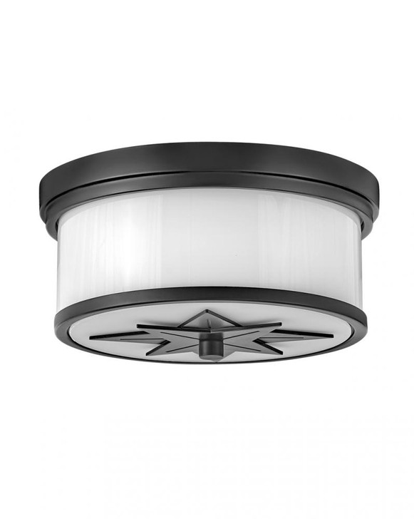 Montrose Medium Flush Mount, 2-Light, Black, 12"W (42801BK 9U69R)