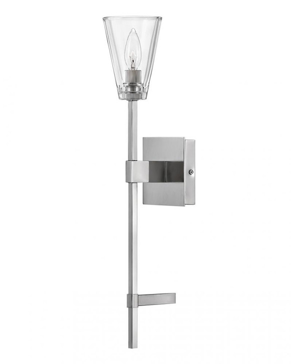 Auden Bath Vanity Light, 1-Light, Nickel, 5"W (50640PN 9U76N)