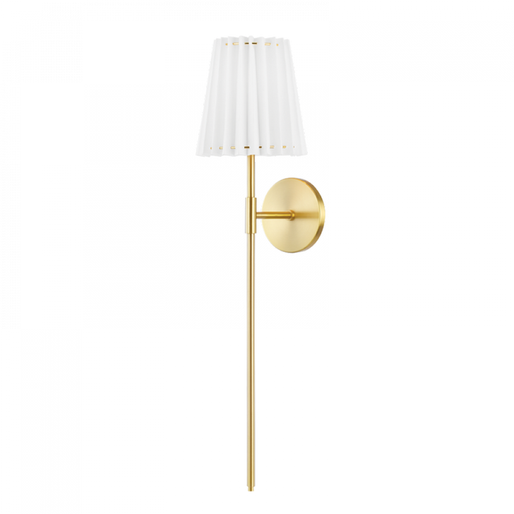 Demi Wall Sconce, 1-Light, LED, Aged Brass, 32.25"H (H476101B-AGB 608UGFN)