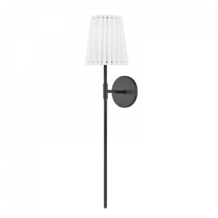 Demi Wall Sconce, 1-Light, LED, Soft Black, 32.35"H (H476101B-SBK 608UGFP)