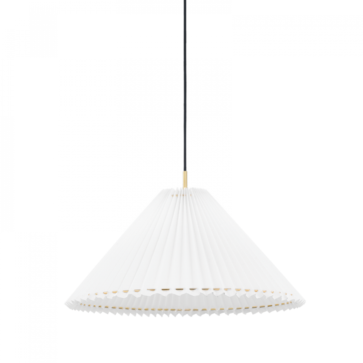 Demi Pendant, 1-Light, LED, Aged Brass, 25.5"W (H476701M-AGB 608UGFT)