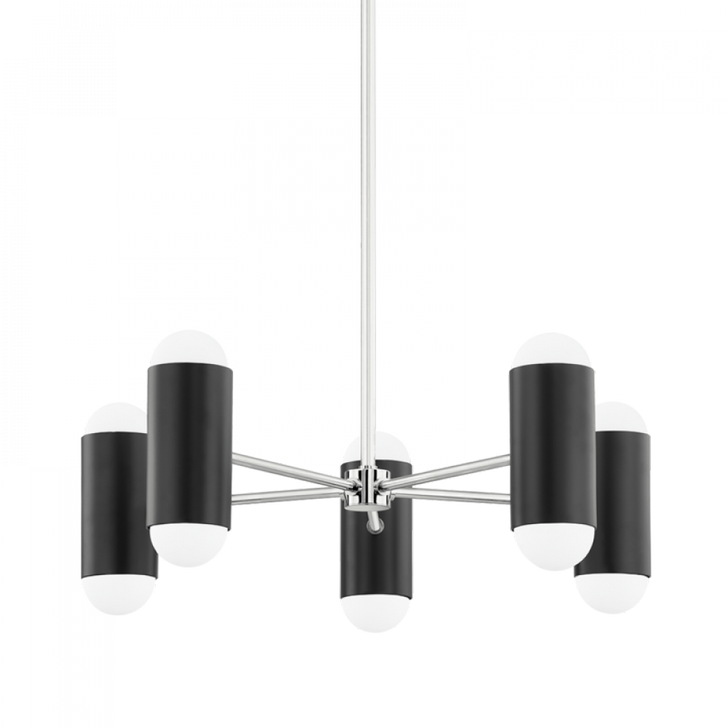 Kira Chandelier, 10-Light, Nickel, 27"W (H484810-PN/SBK 608UHCC)