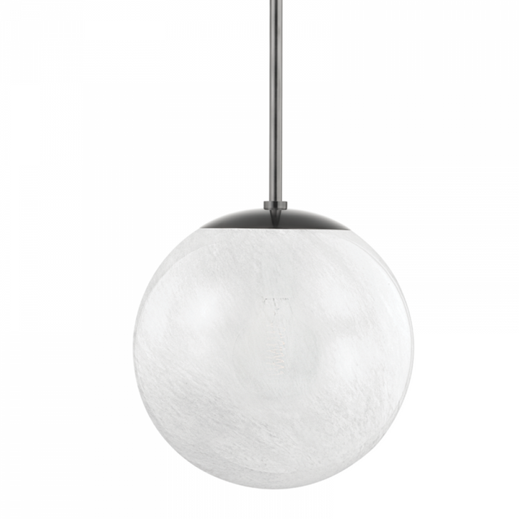 Burlington Pendant, 1-Light, Black Nickel, 16.25"H (1316-BLNK A8N55)