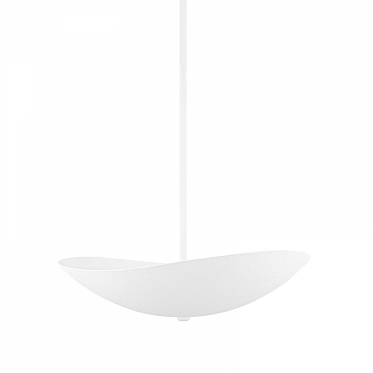 Fabius Small Pendant, 6-Light, LED, White Plaster, 24"W (1424-WP A8K7J)