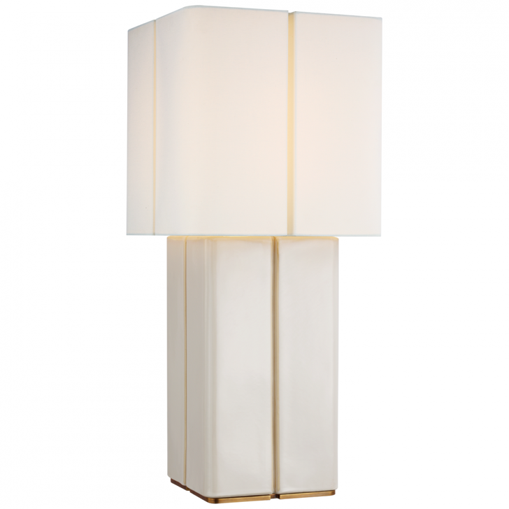 Monelle Medium Table Lamp, 1-Light, Ivory, Linen Shade, 29.75"H (KW 3666IVO-L CX246)
