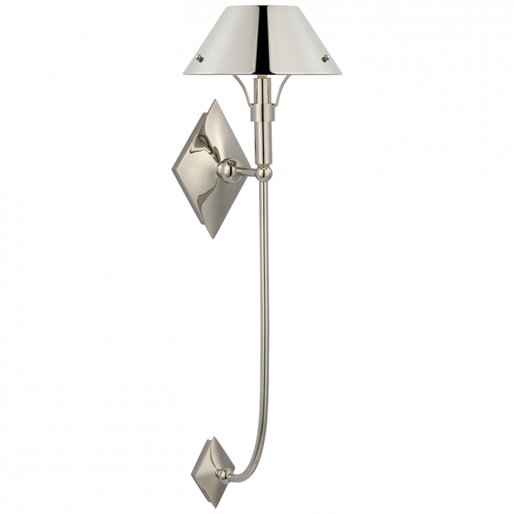 Turlington XL Wall Sconce, 1-Light, Polished Nickel, 30"H (TOB 2723PN-PN CX51R)