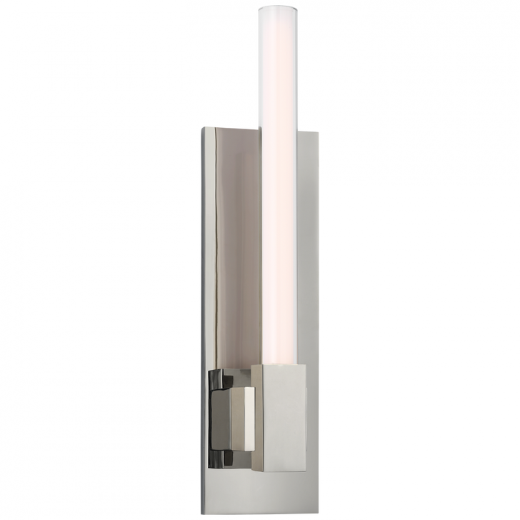 Mafra Small Reflector Wall Sconce, 1-Light, LED, Polished Nickel, 12.5"H (IKF 2360PN-WG CX4ZQ)