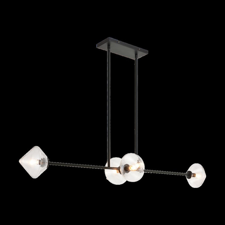 Novo Chandelier, 4-Light, Black, 47.40"L (C81744BKCL 305XQXD)