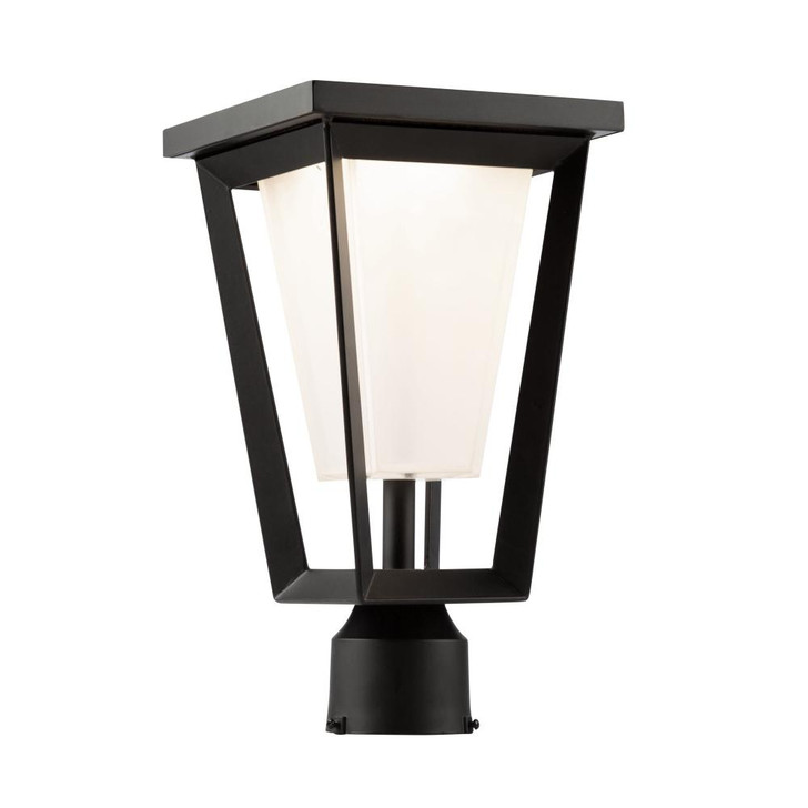 Waterbury Outdoor Lantern, LED, Black, Frosted Shade, 11"H (AC9183BK 340431KW)