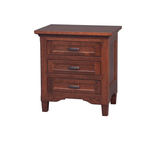 Amish Lexington 3-Drawer Nightstand — product view 2